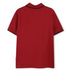 Boys Red Logo Polo Shirt, 2, hi-res