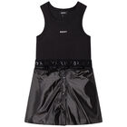 Girls Black Reversible Skirt Dress, 1, hi-res