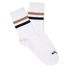 Boys White, Beige & Black Socks ( 3-Pack ), 1, hi-res