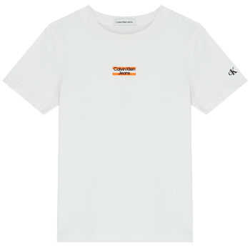Boys White Logo T-Shirt