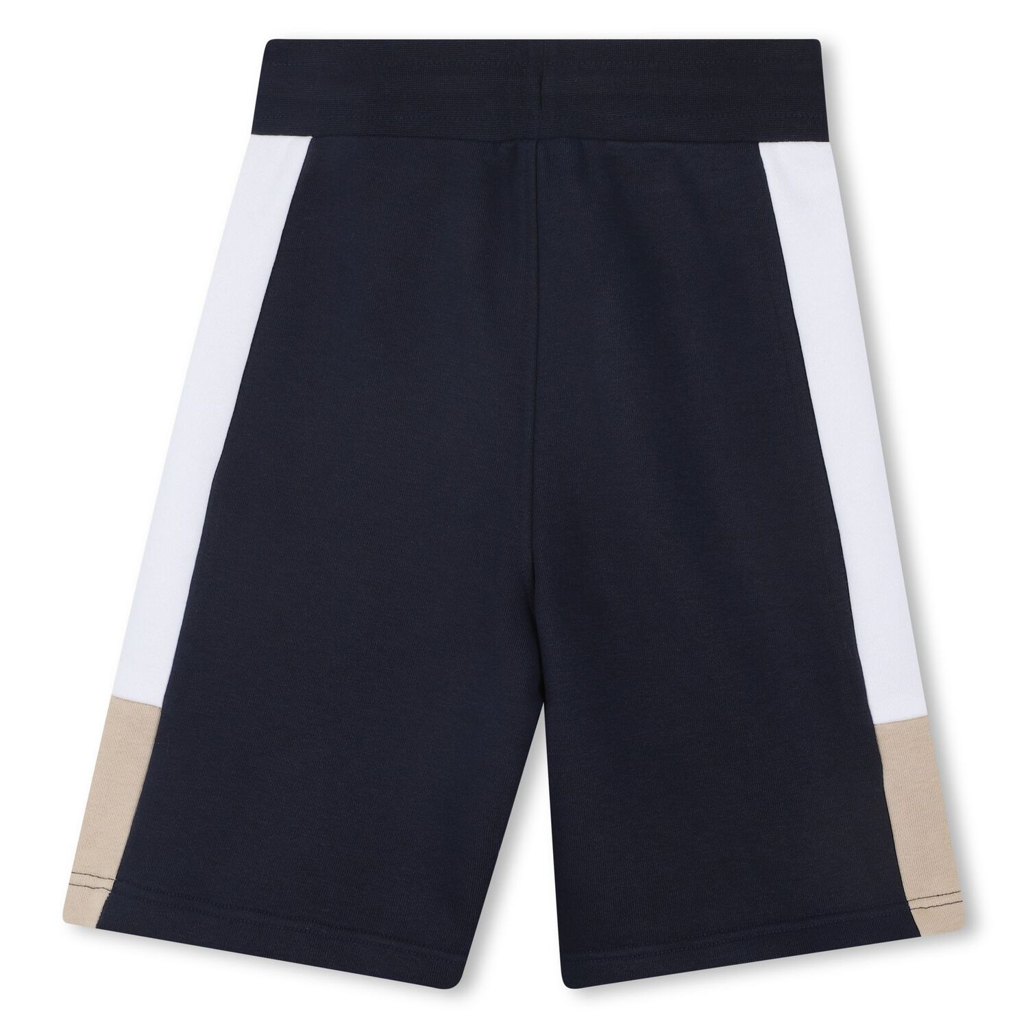 Boys Navy Blue Logo Shorts, 3, hi-res