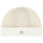 طقم هدايا أفرول بالشعار باللون العاجي, 1, hi-res