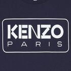 Boys Navy Blue Logo T-Shirt, 2, hi-res