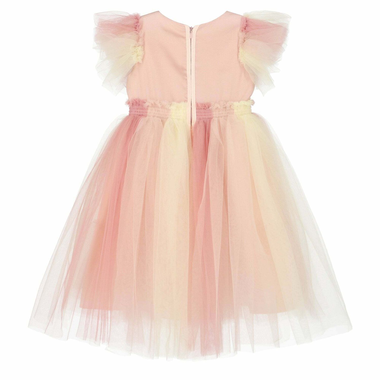 Girls Pink Ombre Tulle Dress, 1, hi-res image number null