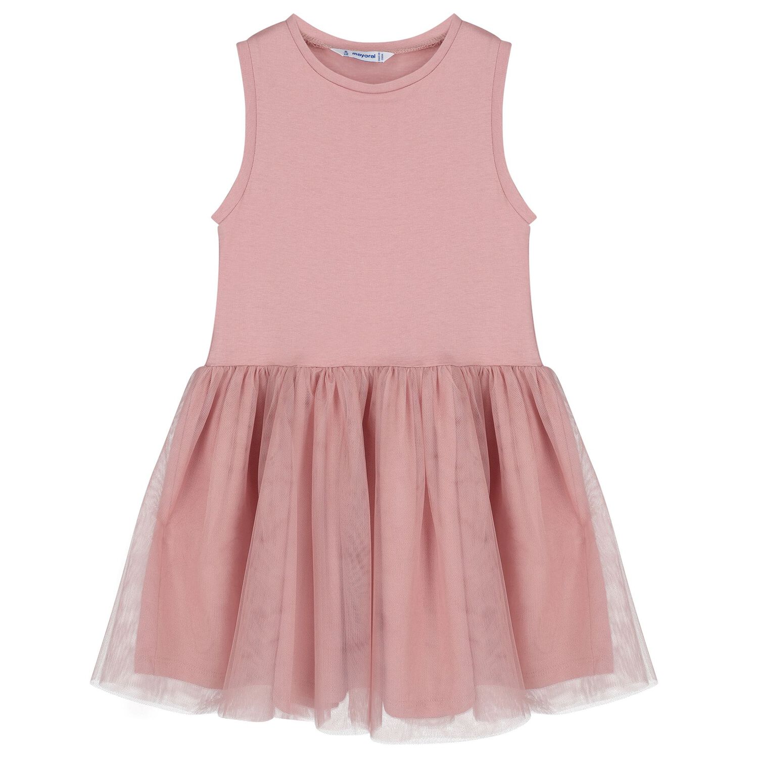 Girls Pink Tulle Dress Set, 2, hi-res