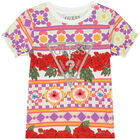 طقم شورت بنات بالشعار متعدد الألوان, 1, hi-res