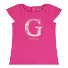 Baby Girls Pink Floral Logo Leggings Set, 1, hi-res