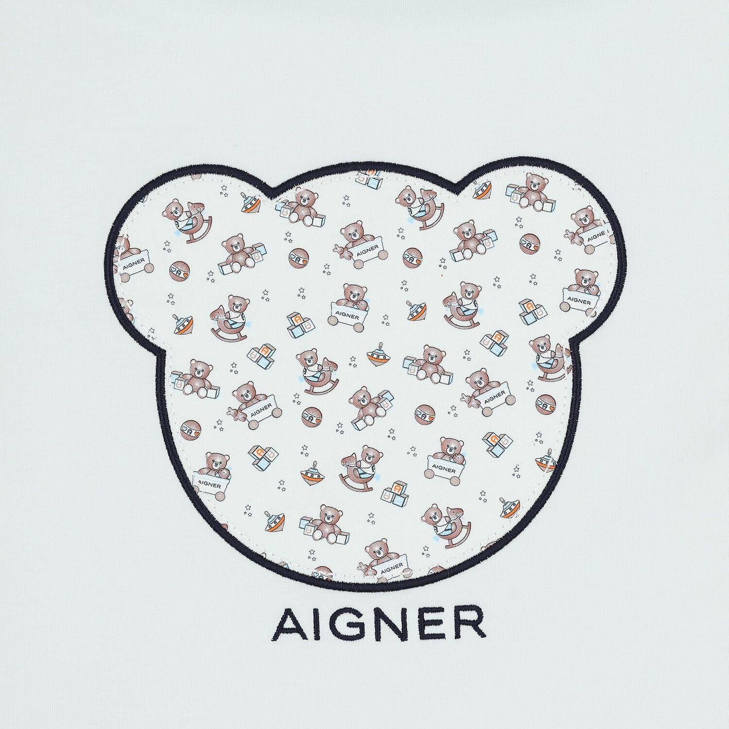 مدس بطبعة تيدى باللون الأبيض و الازرق , 2, hi-res