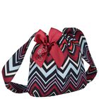 Girls Multi-Coloured Bow Zig Zag Handbag ( 17cm ), 1, hi-res