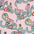 شورت أطفال بالشعار وطبعة الزهور باللون الوردي للبنات, 1, hi-res