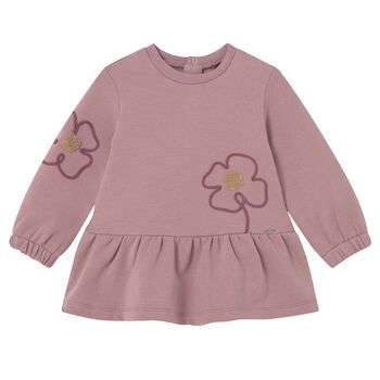Younger Girls Pink Flower Dress
