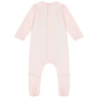 Baby Girls Pink Floral Babygrow, 1, hi-res