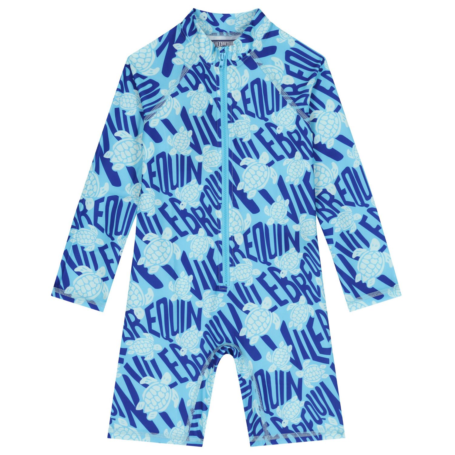 Boys Blue Turtle Sun Suit, 1, hi-res