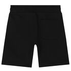 شورت بالشعار باللون الأسود للأولاد, 2, hi-res