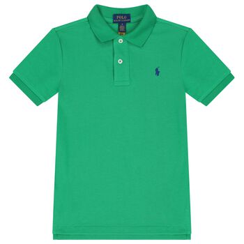 Ralph Lauren Boys Green Logo Polo Shirt, 1 Boys Green Logo Polo Shirt