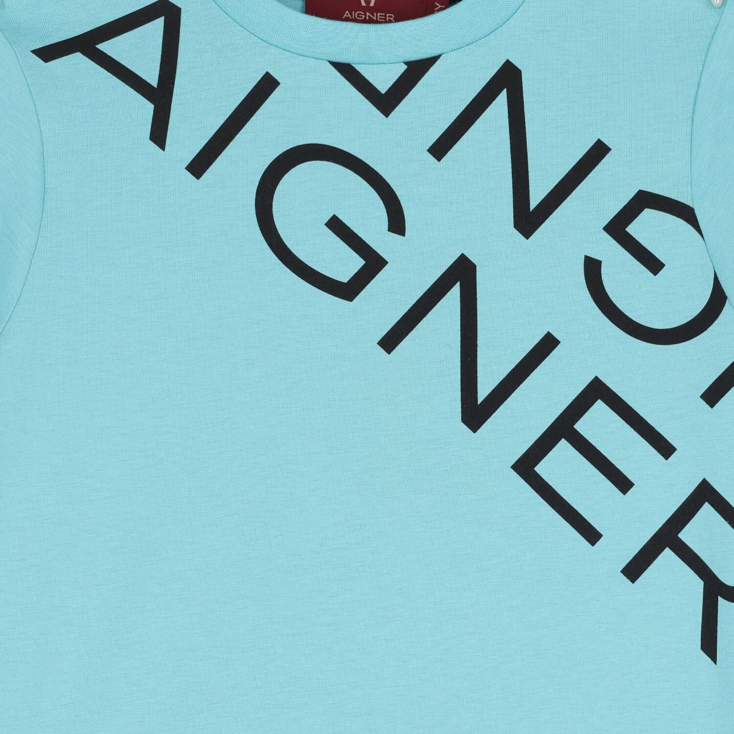 تيشيرت أولاد بالشعار باللون الأزرق, 4, hi-res