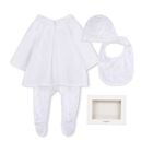 White & Beige Toile de Jouy Babygrow Gift Set, 1, hi-res