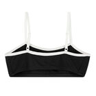 Girls Black Logo Bralette, 1, hi-res