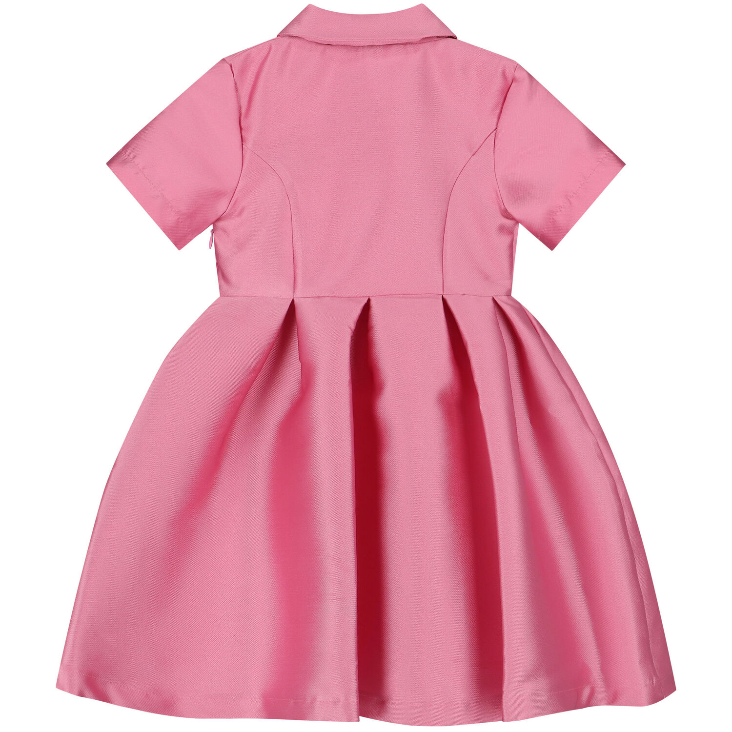 Girls Pink Satin Dress, 1, hi-res