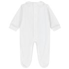 Baby Boys White Dot Babygrow, 1, hi-res
