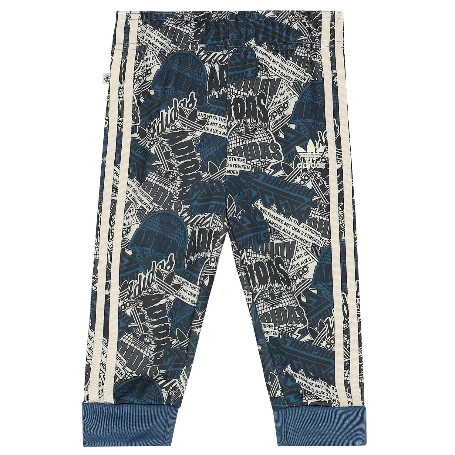 بدلة رياضية بالشعار باللون الأزرق، الأسود والعاجي, 1, hi-res