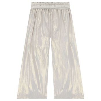 Girls Gold Logo Trousers