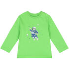 Younger Boys Green Astronaut Long Sleeve Top, 1, hi-res