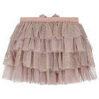 Girls Pink Tulle Skirt, 3, hi-res