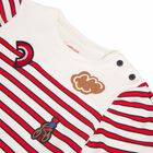Girls Red & White Striped Top, 1, hi-res