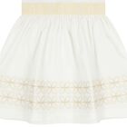 Girls White Logo Dress, 1, hi-res