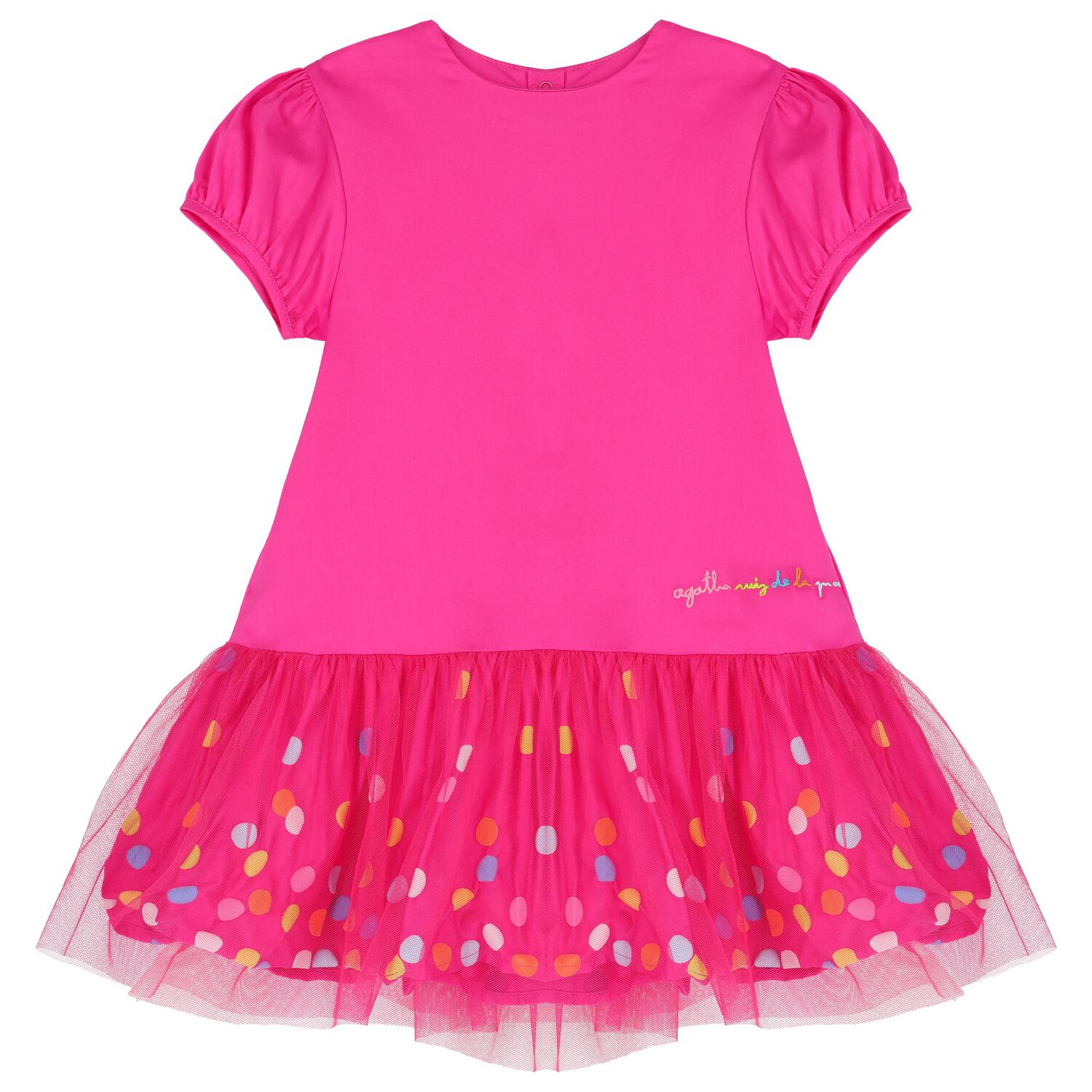 Girls Pink Tulle Dress, 1, hi-res image number null