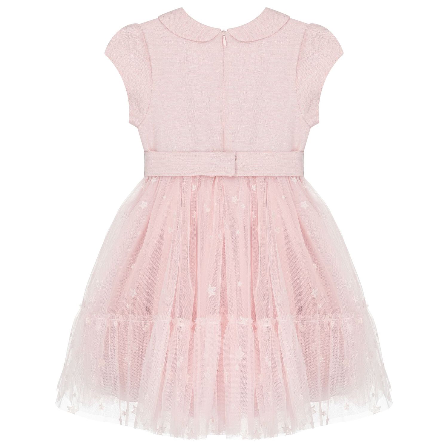 Girls Pink Tulle Star Dress, 1, hi-res image number null