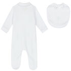 Baby Boys White Soldiers Babygrow Set, 1, hi-res