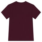 Boys Burgundy Logo T-Shirt, 1, hi-res
