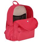 Girls Pink Logo Backpack, 3, hi-res