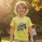 Boys Neon Green Monster Truck T-Shirt, 2, hi-res