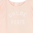 فستان وردي بشعار للبنات الصغار, 2, hi-res