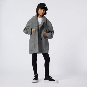 ليجينز بنات بالشعار باللون الاسود 