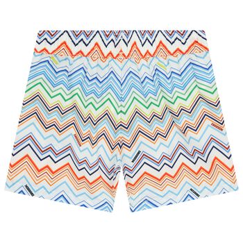 Boys Multi-Coloured Zig Zag Swim Shorts