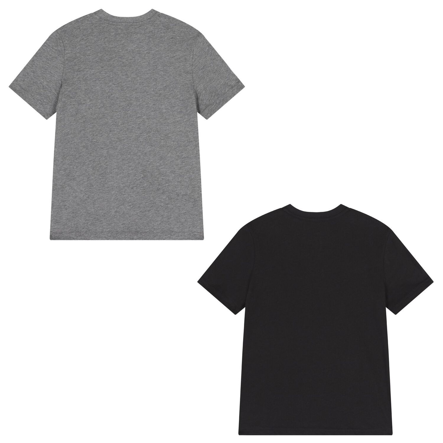 Boys Black & Grey Cotton Logo T-Shirts ( 2-Pack ), 3, hi-res