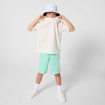 Boys Aqua Logo Shorts