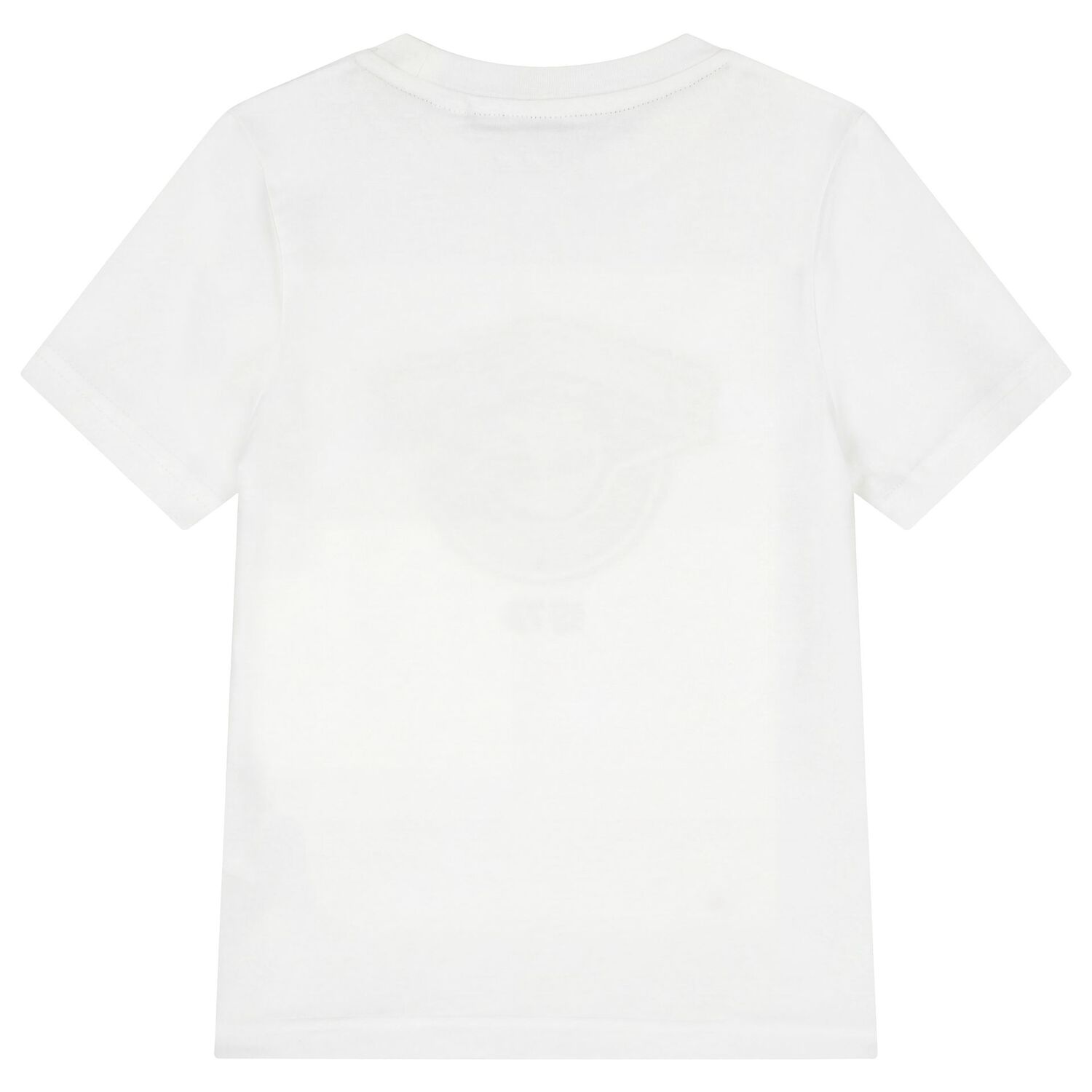 Boys White & Navy Blue Logo Shorts, 2, hi-res