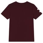 Boys Burgundy Logo T-Shirt, 1, hi-res