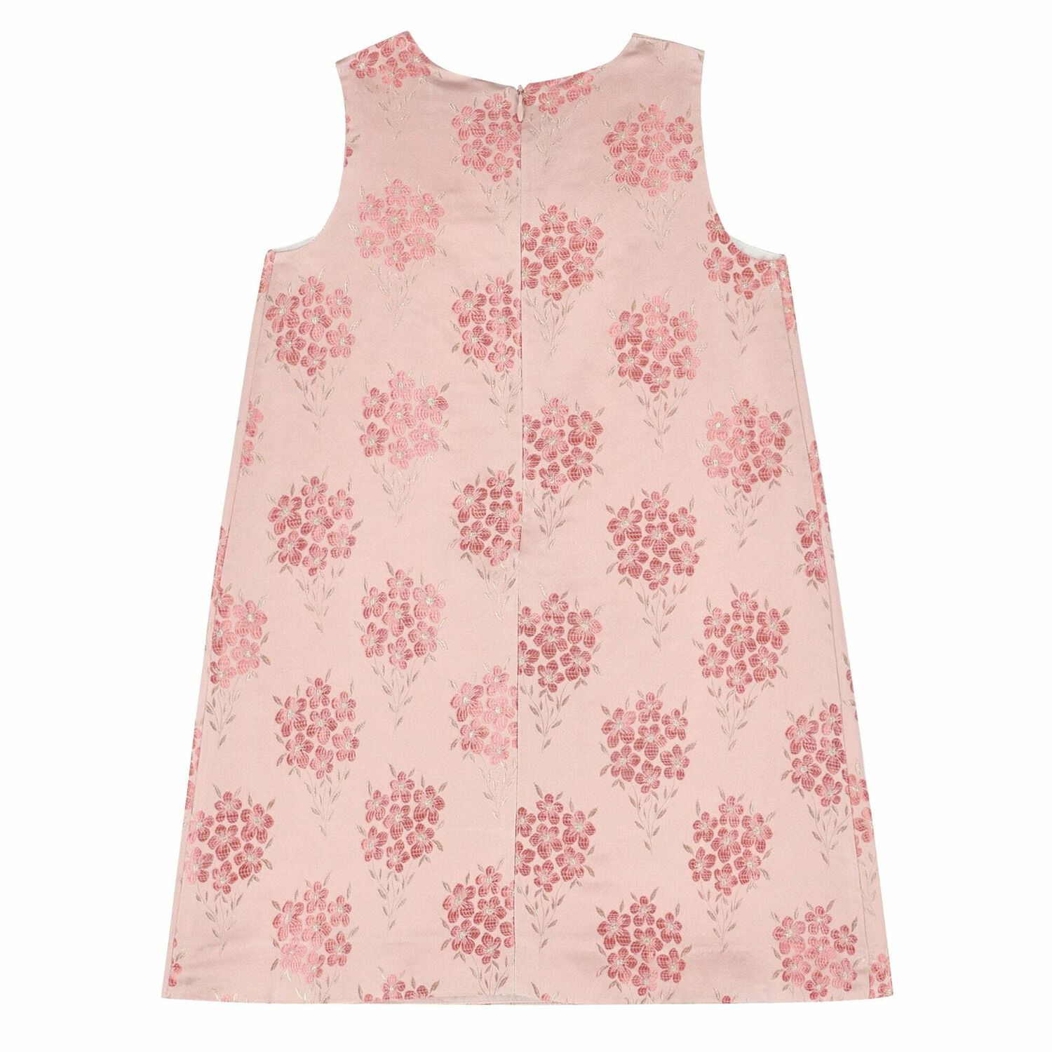 Girls Pink & Gold Satin Dress, 1, hi-res image number null