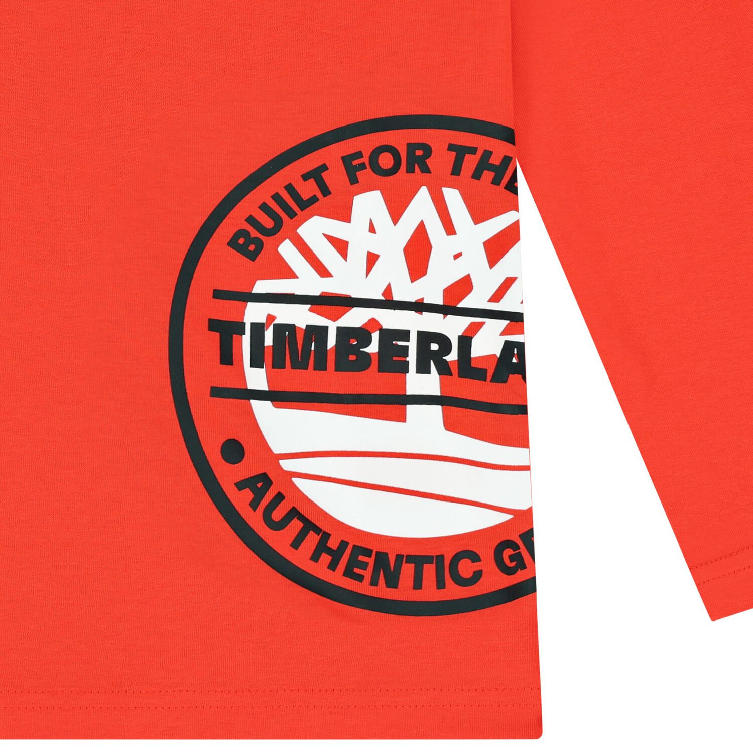 Boys Orange Logo Long Sleeve Top, 2, hi-res image number null