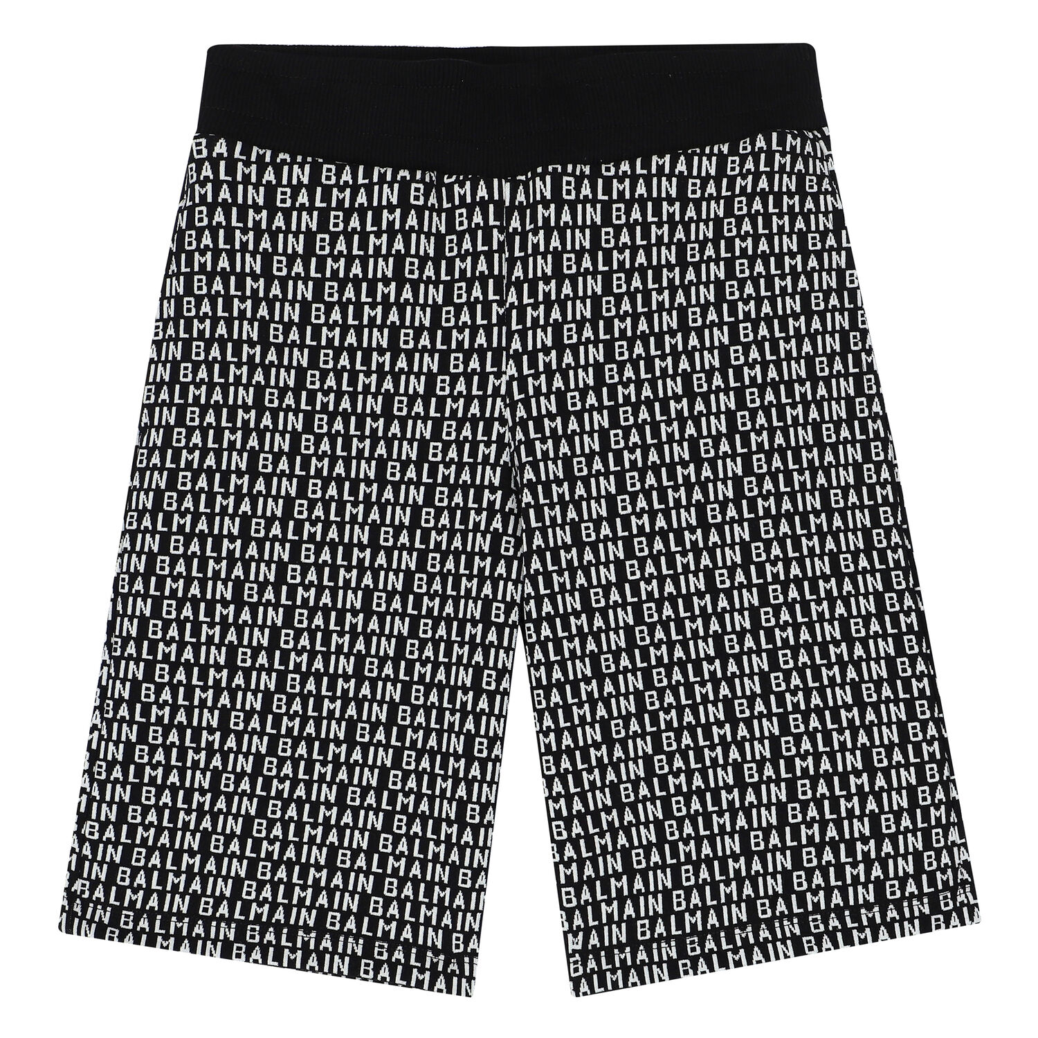 Boys Black & White Logo Shorts, 1, hi-res