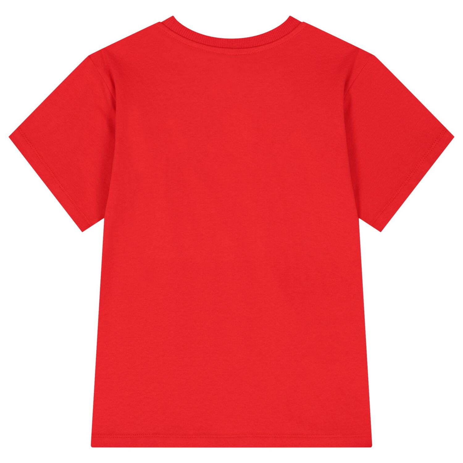 تيشيرت بشعار الدب تيدي باللون الأحمر للبنات, 2, hi-res