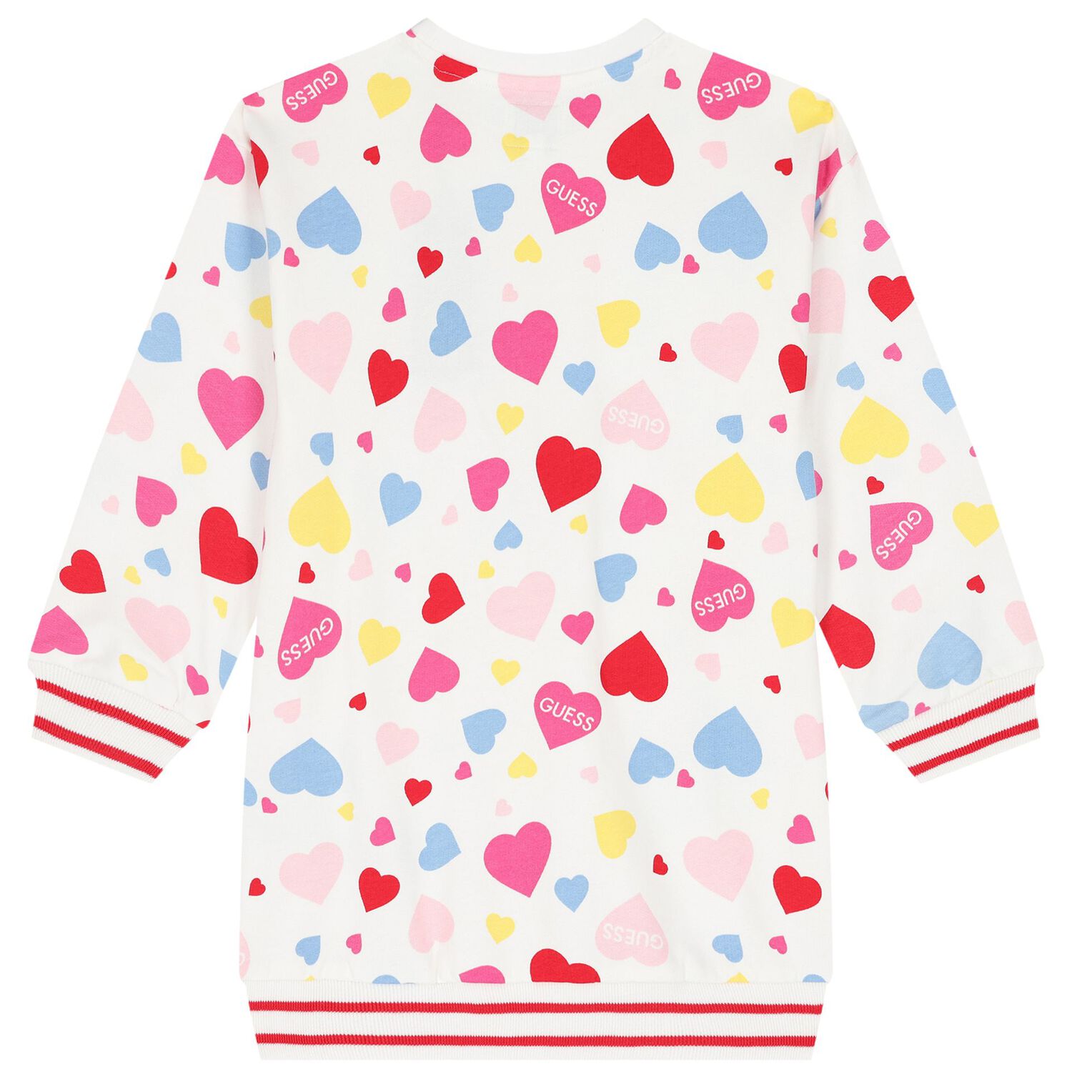 Girls White & Pink Heart Leggings Set, 1, hi-res image number null