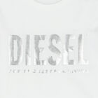 Girls White Logo T-Shirt, 1, hi-res