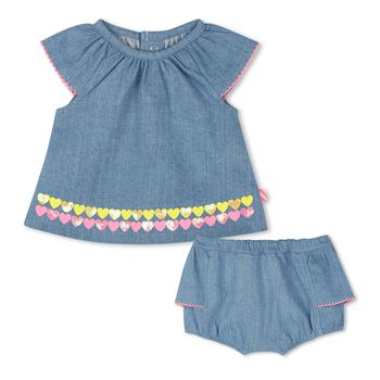 Baby Girls Denim Dress Set